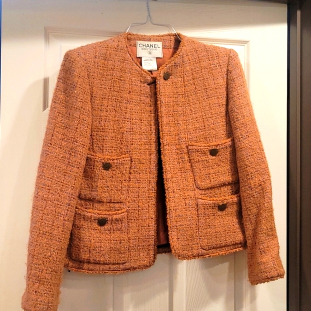 Chanel wool jacket with CC buttons